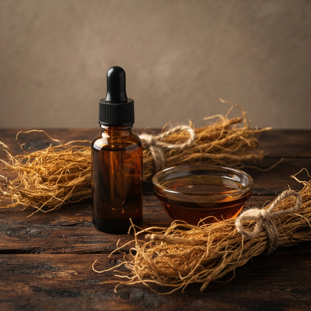 Huile Essentielle de Vétiver 100% Pure - Distillation à la Vapeur