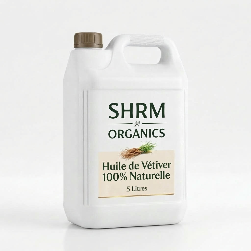 Huile Essentielle de Vétiver 100% Pure - Distillation à la Vapeur